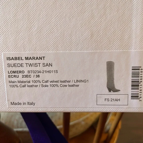 ISABEL MARANT Suede Boots in Ecru - NWT - Picture 10 of 16